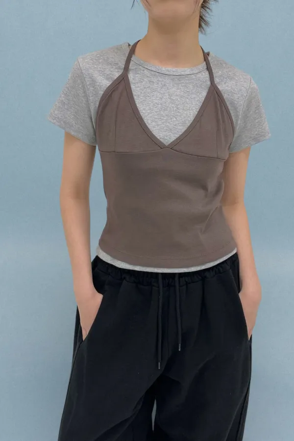 Nell  Sleeveless / Brown