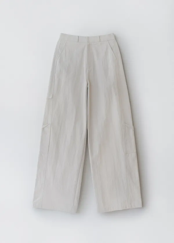 Lio side pocket pants (light gray)