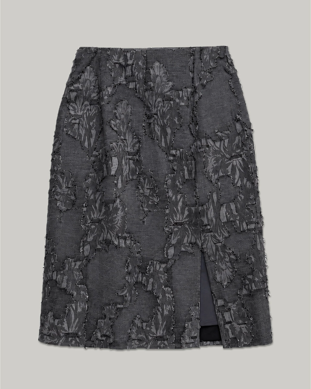 패브릭컬리지 [3차 10월 19일 배송] Jacquard Slit Midi Skirt_2Color 상품 이미지 3
