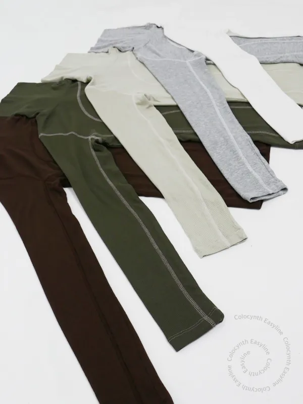 *[SET] Natural Stalk Turtleneck