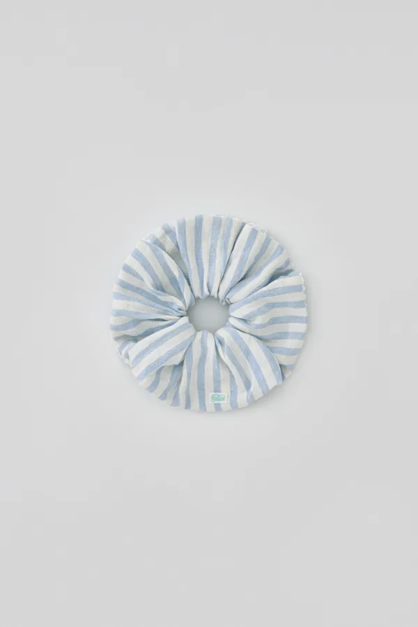 (1st re-stock) T/T Sailor line scrunchie (skyblue)