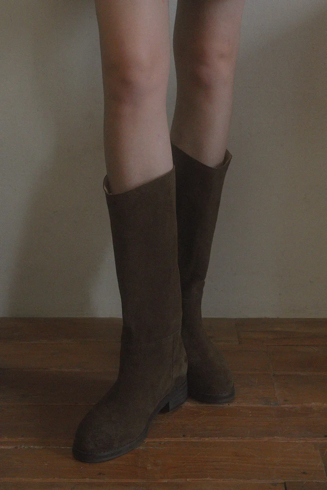 위드아웃썸머 Suede long boots_brown 상품 이미지 2