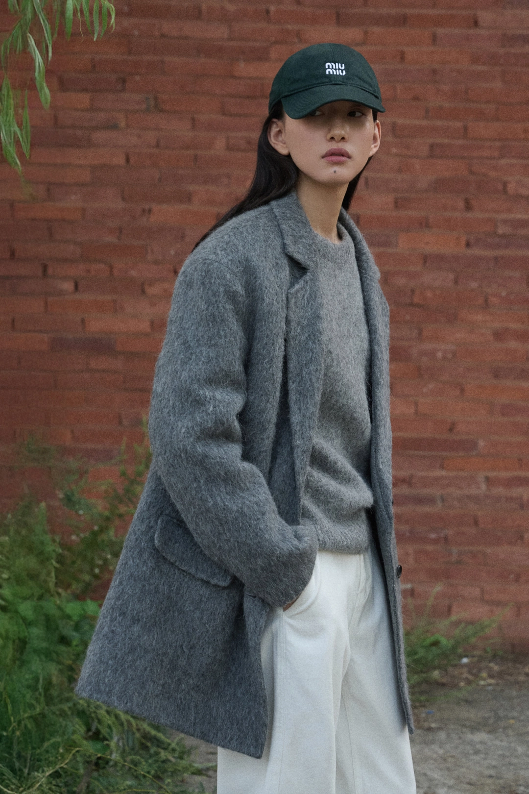 세이지먼트 LOPI HANDMADE ALPACA SHAGGY DOUBLE JACKET_GRAY 상품 이미지 2