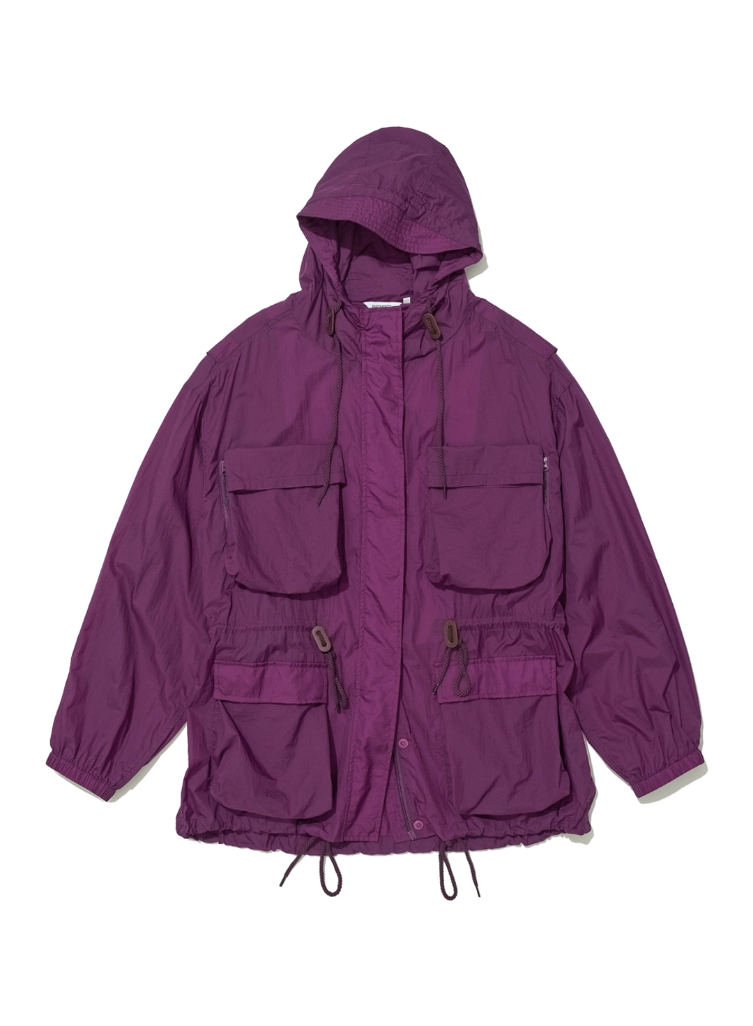 파르티멘토 [WOMEN] LIGHTWEIGHT HOODED UTILITY JACKET_MIDNIGHT PLUM 상품 이미지 1
