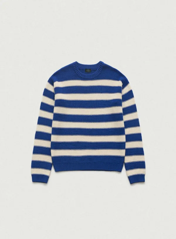 Oversized Colette Stripe Knit_Blue