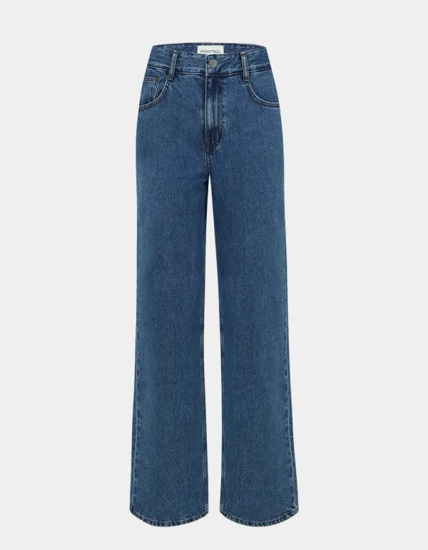 [ 6th Re-Order ] Born BELLA Loose-fit Jeans (Medium Blue)