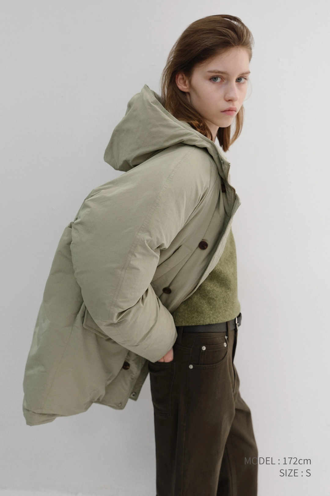 던스트 BRUSHED STRAIGHT JEANS KHAKI BROWN_UDPA6D223K2 상품 이미지 1