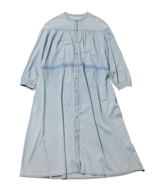marl denim one-piece (blue)