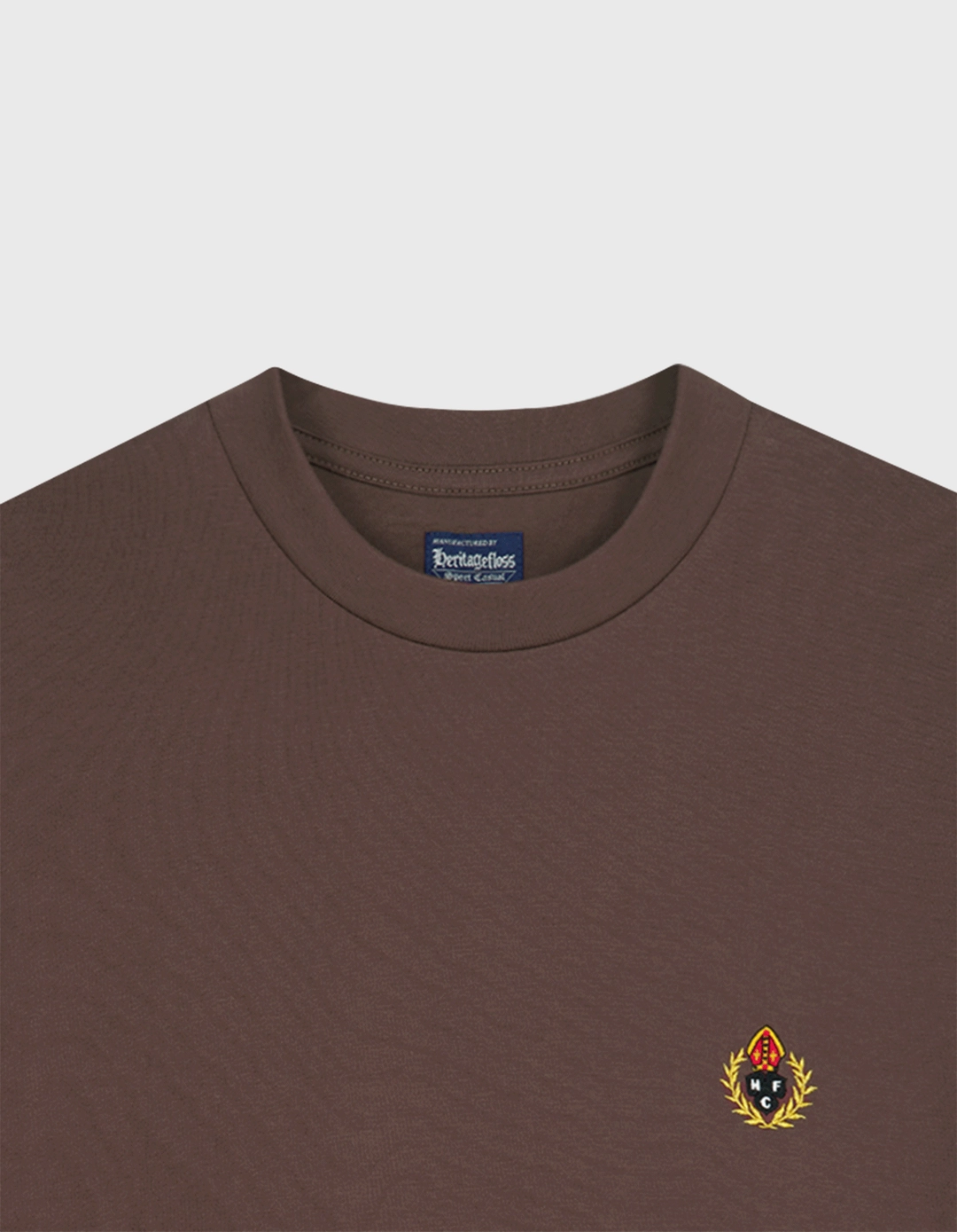 헤리티지플로스 CREST 20S COMPACT YARN LONG SLEEVE / Brown 상품 이미지 2