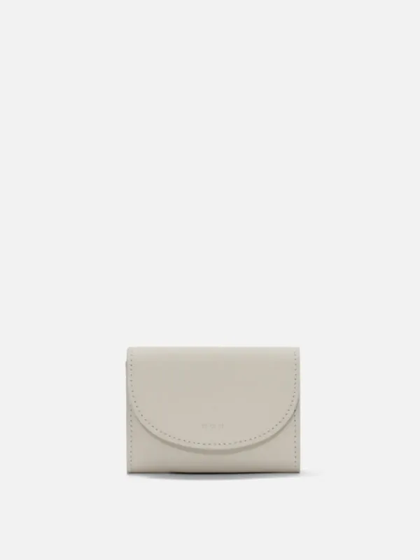 Round card wallet Ivory