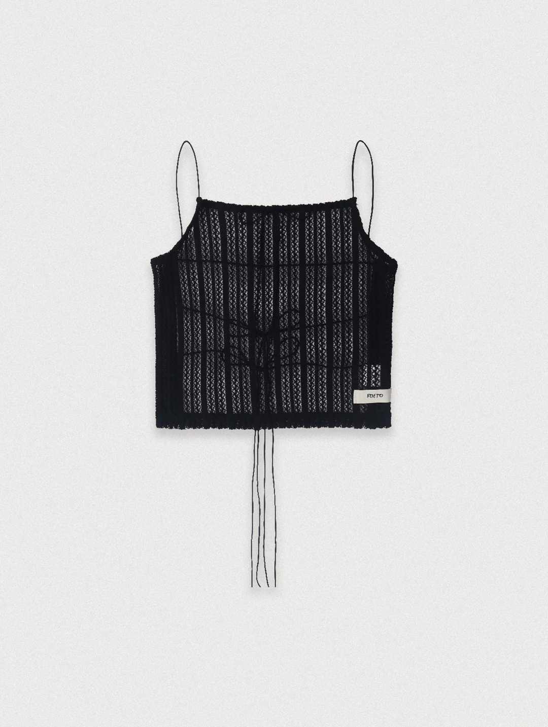 포에토 NARCISSISM BACKLESS TOP - BLACK 상품 이미지 1
