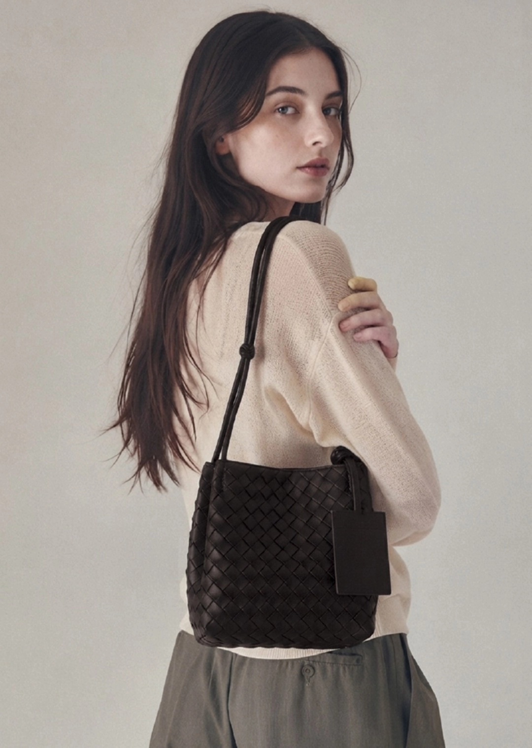 아노에틱 ANC WEAVING MESH SHOULDER BAG_BROWN 상품 이미지 2
