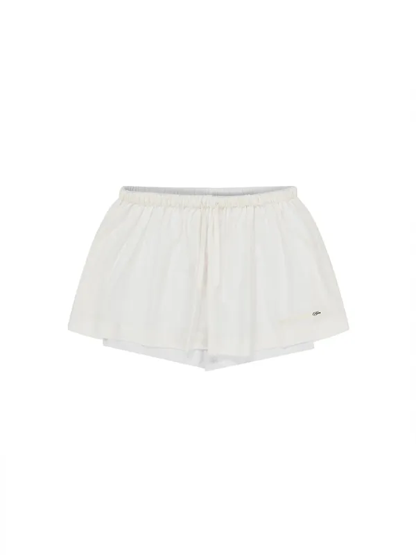 [손연재 착용] Pure Layered Shorts Off-White