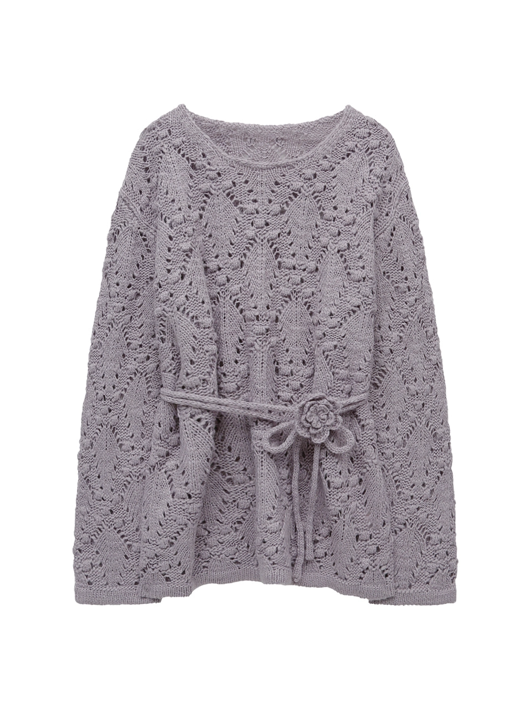 마가린핑거스 CORSAGE POINTELLE PULLOVER (PURPLE) 상품 이미지 3