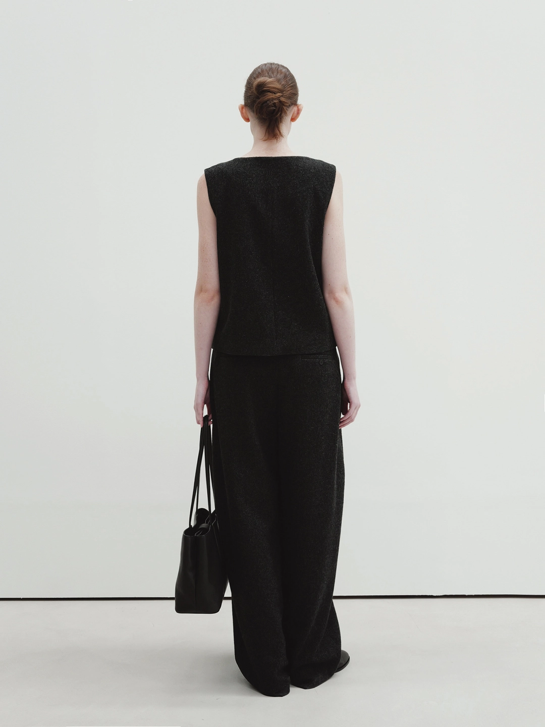 모이아 wool vest (charcoal) 상품 이미지 3