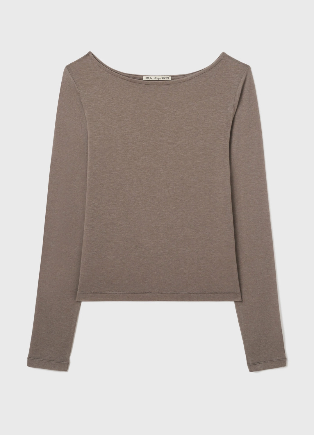 렉스핑거마르쉐 Wool Boat Neck Top / Beige 상품 이미지 1