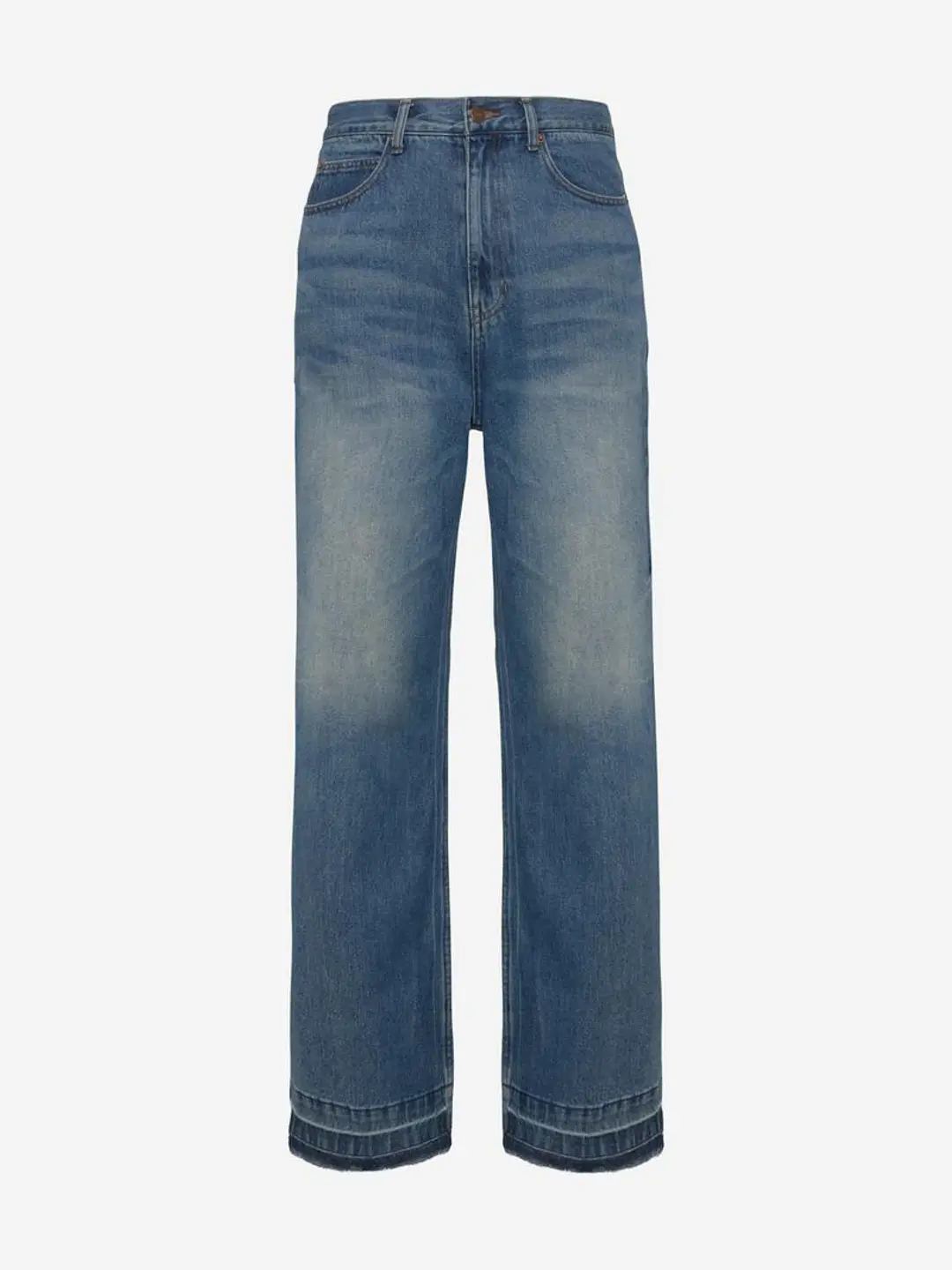 W TEXAS WIDE FLARED JEANS - BLUE