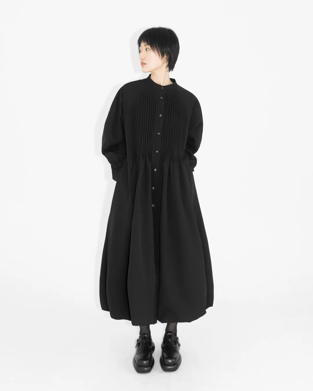 유노이아 pintuck moss dress 상품 이미지 3