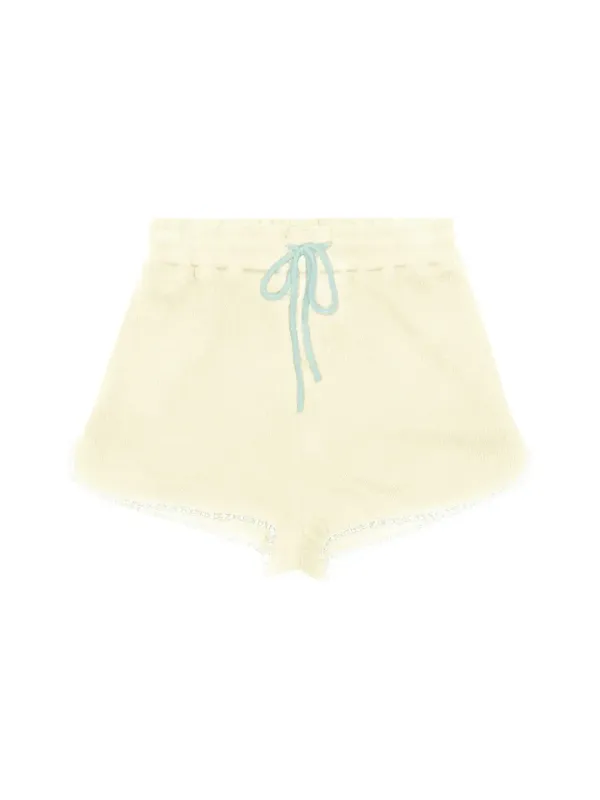 LACE KNIT SHORTS (CREAM)