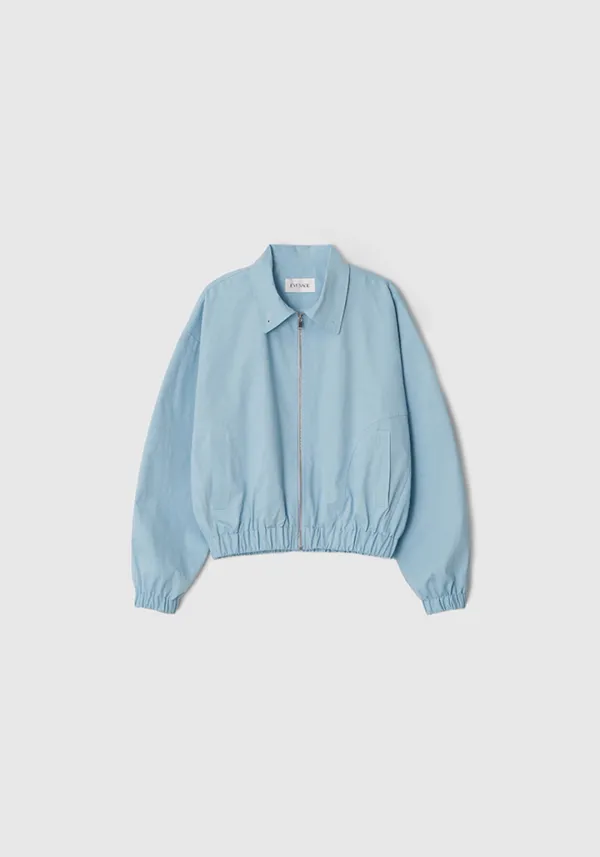 Cotton blouson (Blue)