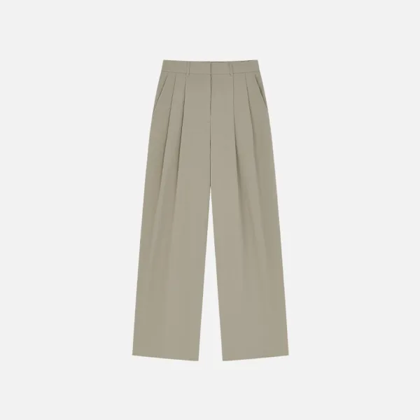 SIPT7205 브리즈 와이드 슬랙스_Khaki beige
