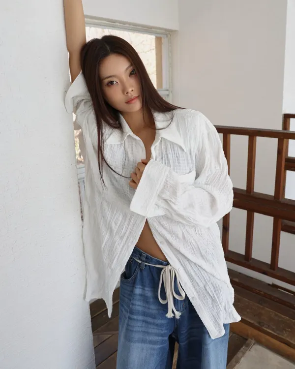bubble crease blouse