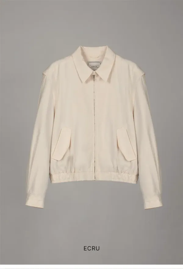 SOFT COTTON BLOUSON_ECRU