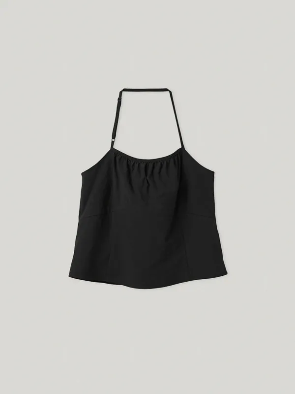 Teacup Halter Neck Top Black