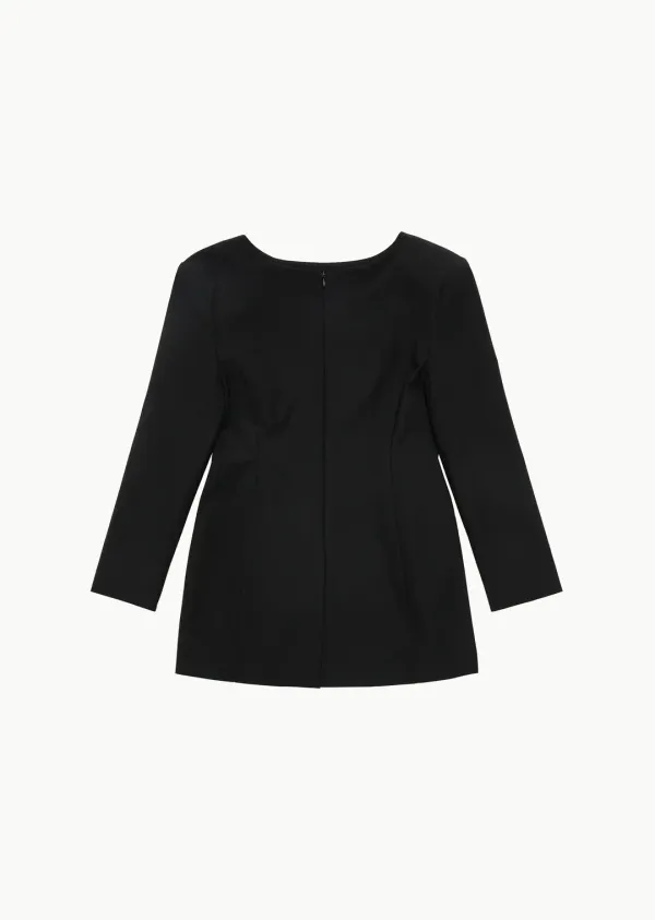BOAT NECK TWO WAY JACKET