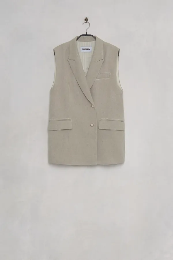 Oscar Linen Vest
