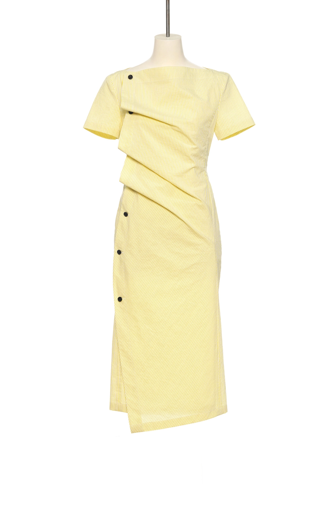 푸쉬버튼 SS25 YELLOW BUTTON UP DRESS 상품 이미지 1