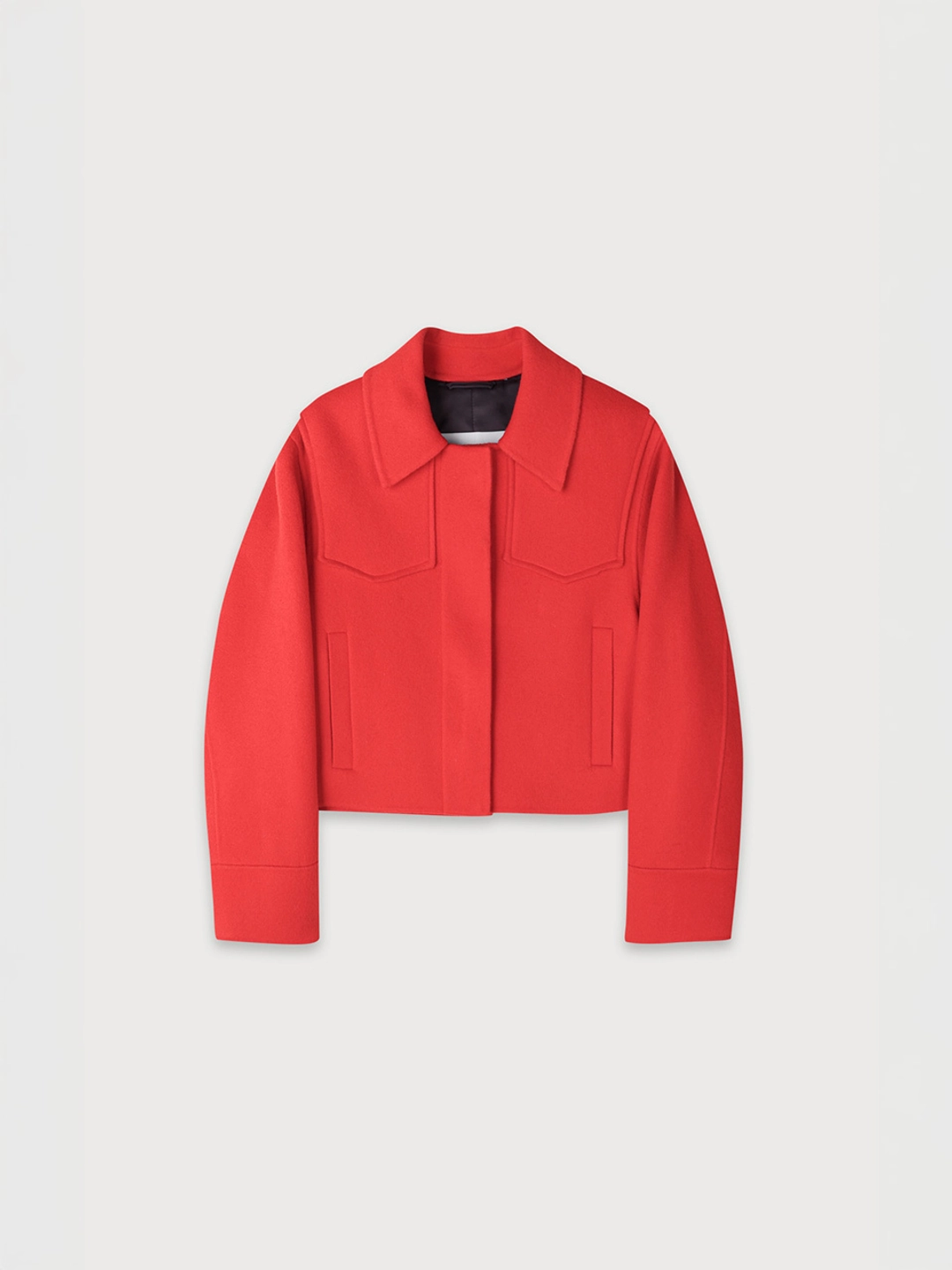 뮤제 [REFURB] ZAHA Merino Wool Handmade Short Coat_Red 상품 이미지 1