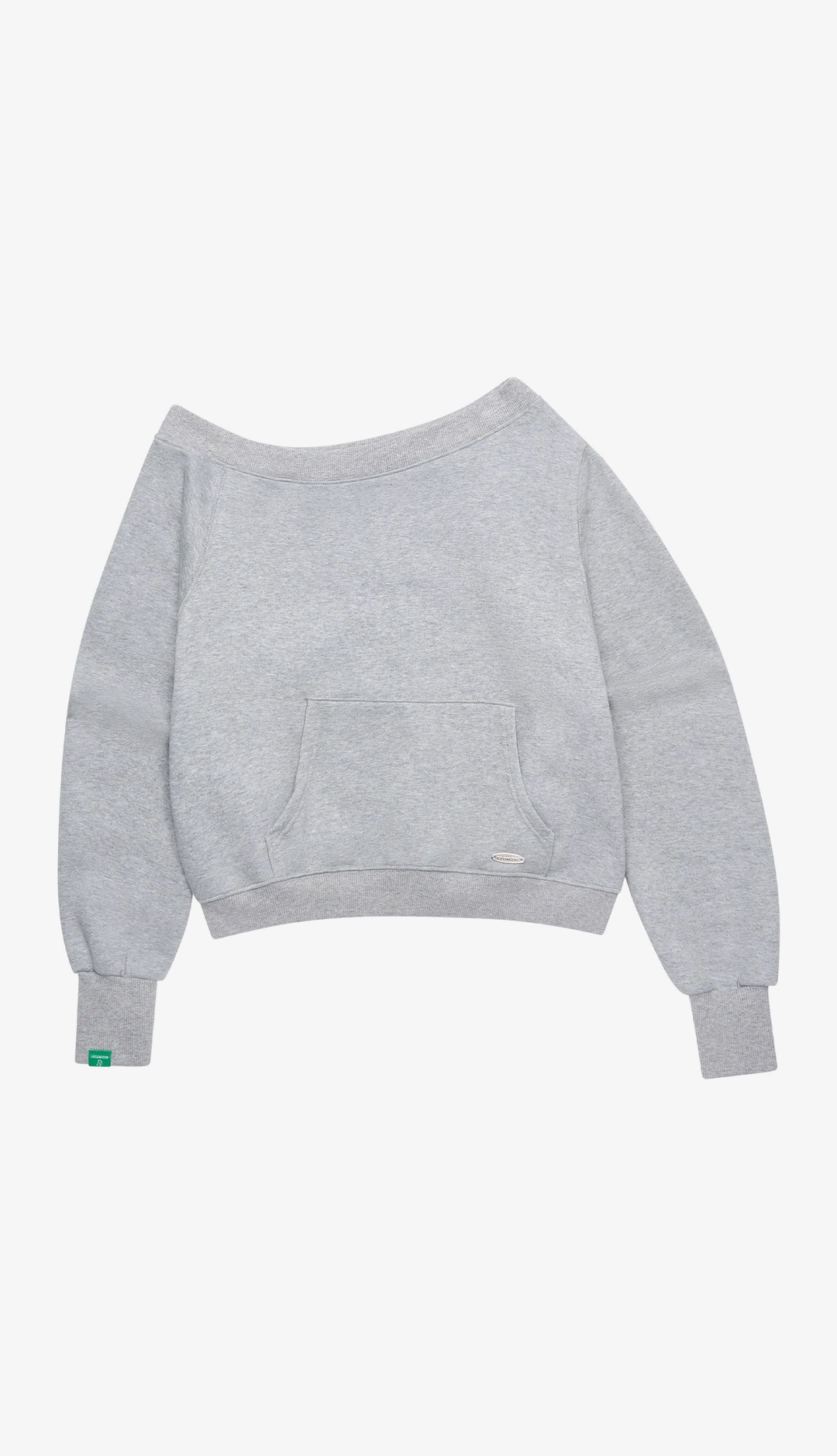 노컨텐츠 262. Pocket Boat Neck Sweatshirt _ Melange Grey 상품 이미지 3
