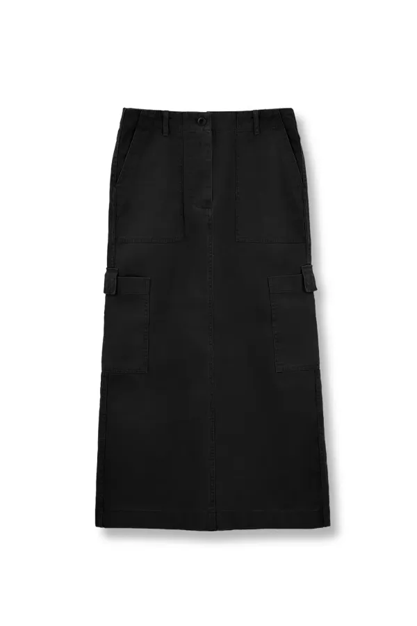 W Fatigue Skirt, Black