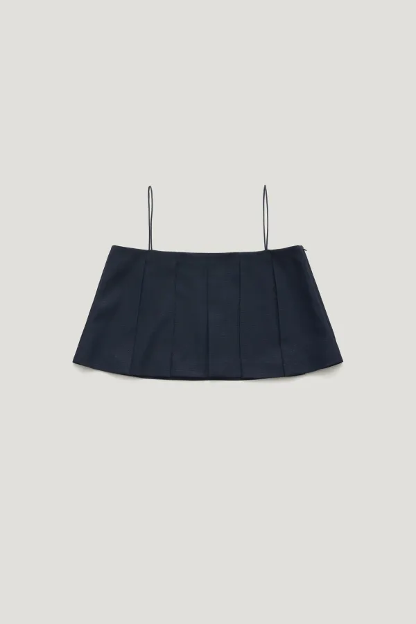 ROMAN TWEED BLOUSE_NAVY / ₩108,000