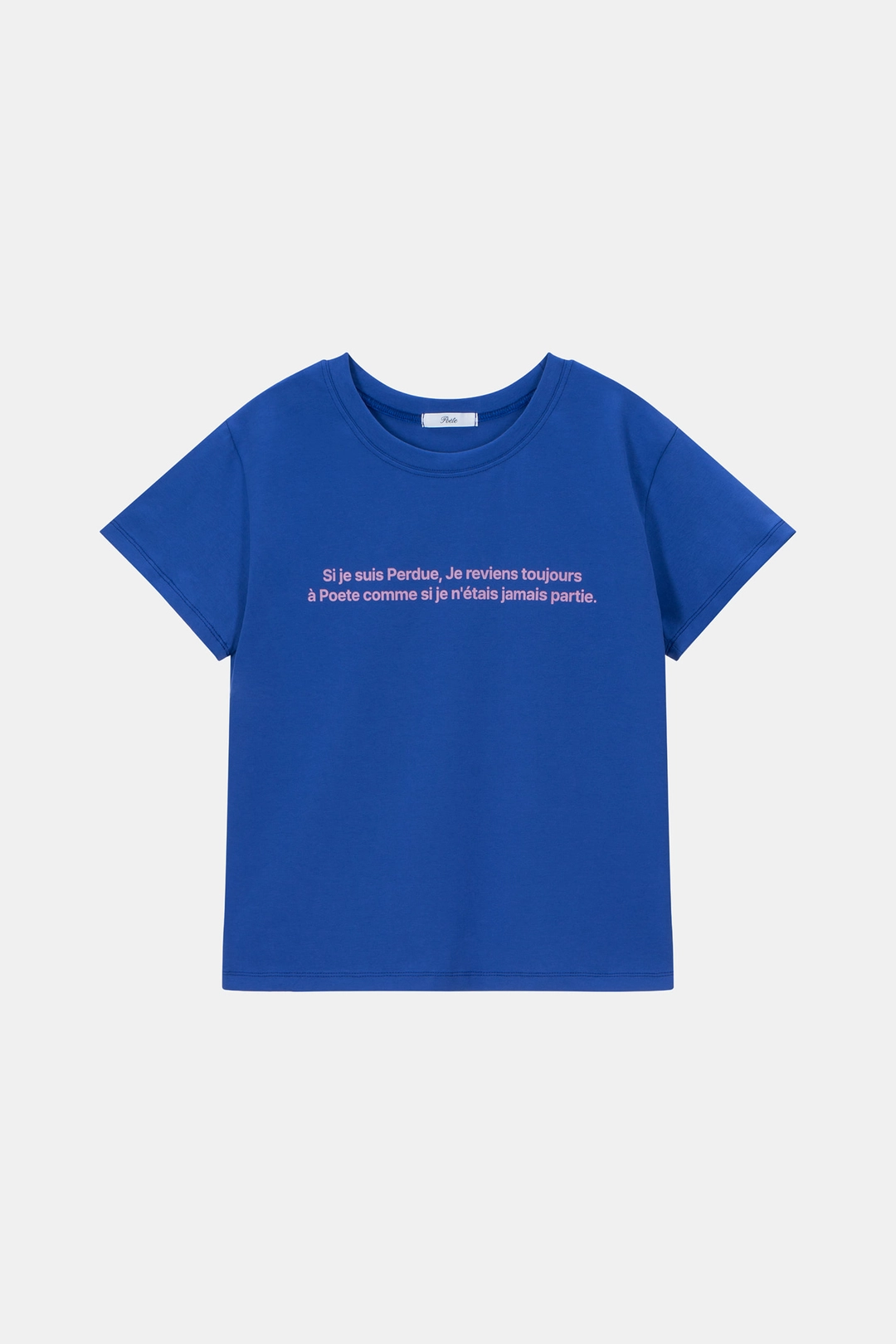 포에트 서울 LETTER NOTE TEE_purple 상품 이미지 1
