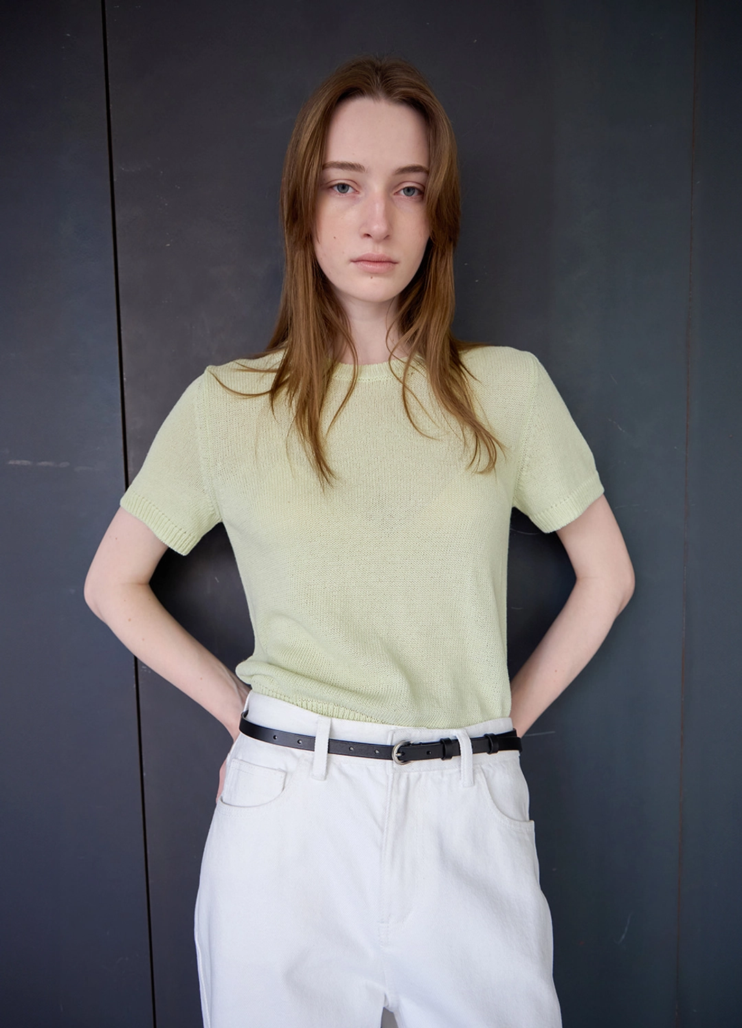 르바 Fresh Cotton Round Knit - Mellow Mint 상품 이미지 2
