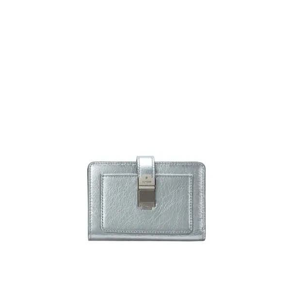 [아울렛] Perfec Fold Half Wallet (퍼펙 폴드 반지갑) Silver