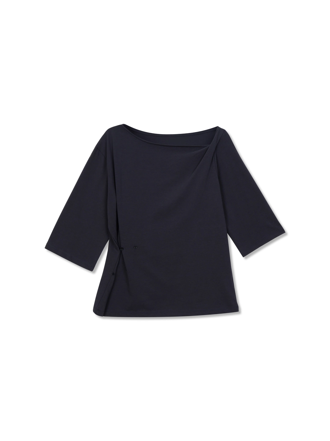 리볼드 Button Unbalanced T_(Navy) 상품 이미지 1