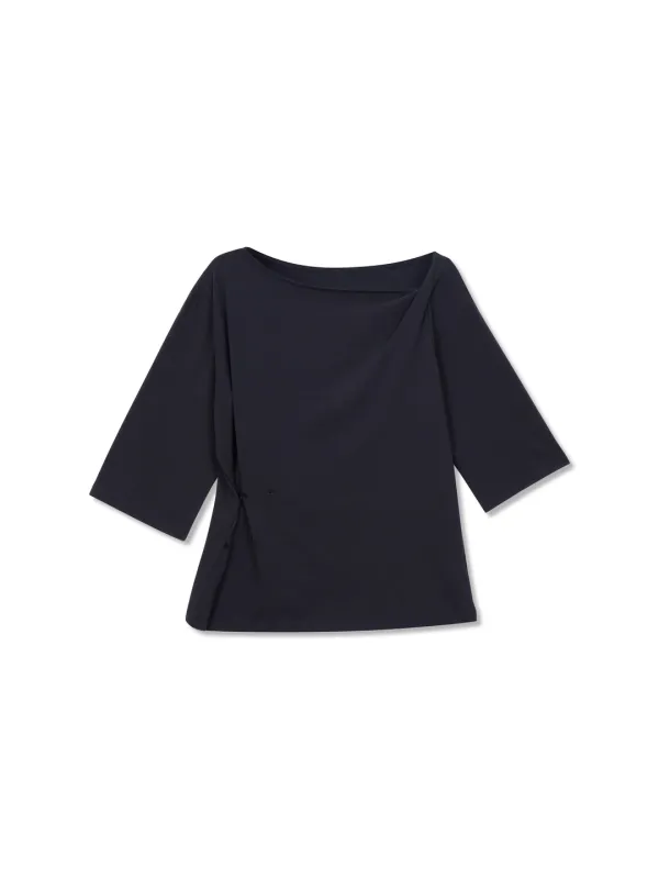 Button Unbalanced T_(Navy)