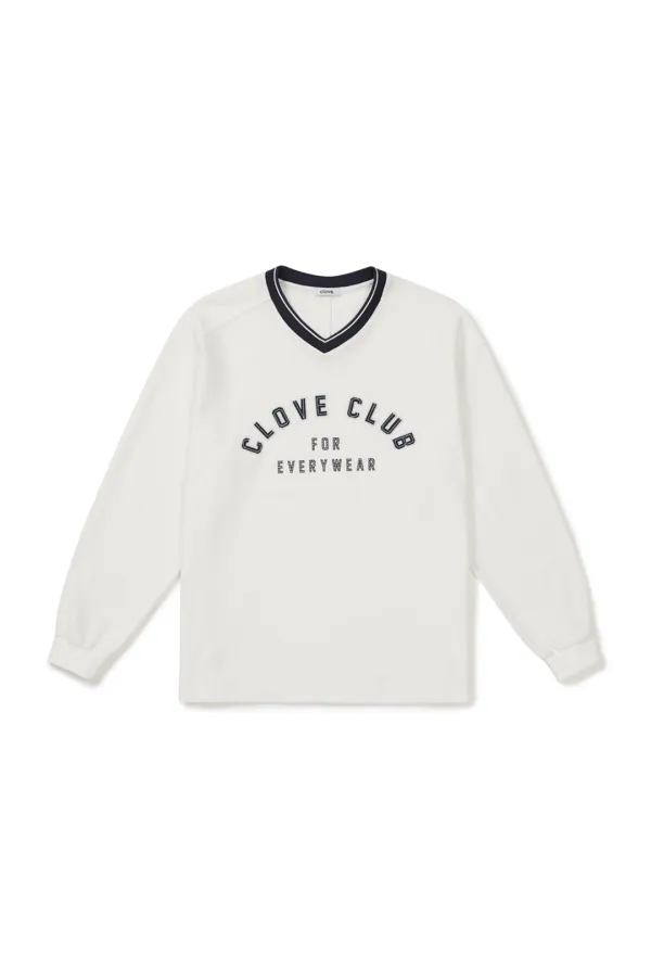 [25FW clove] Cotton Mesh Rugby Shirt (White)
