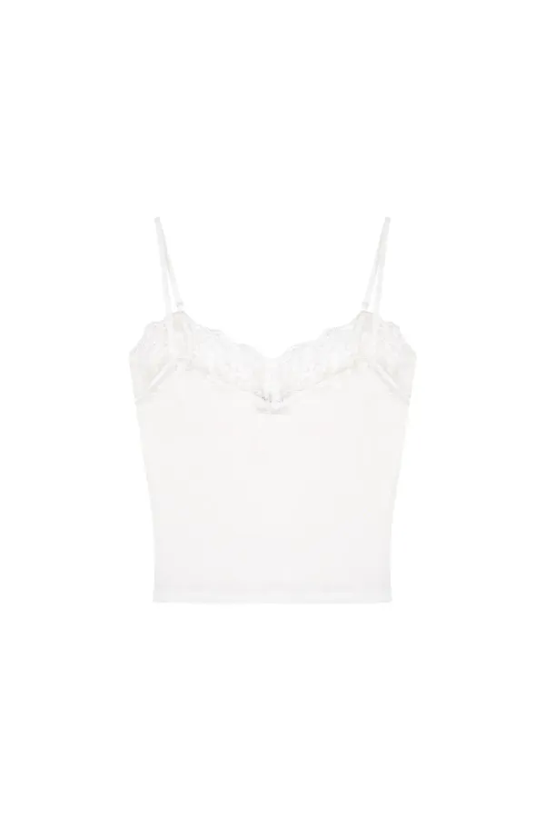Cream donuts sleeveless, White