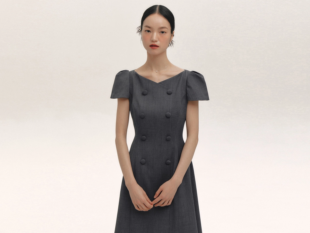 플로움 Double Button Dress(3color) 상품 이미지 3