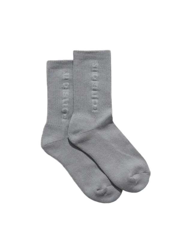 CREW SOCKS / CEMENT 