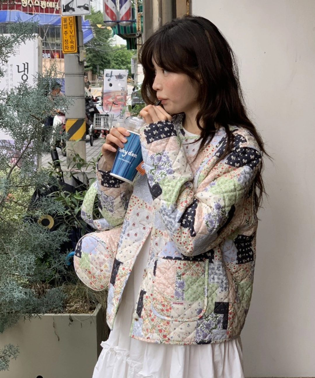 론론 PATCHWORK QUILTED JUMPER MULTI 상품 이미지 1