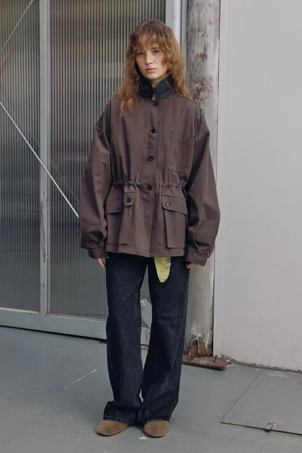 rachel field jacket - brown
