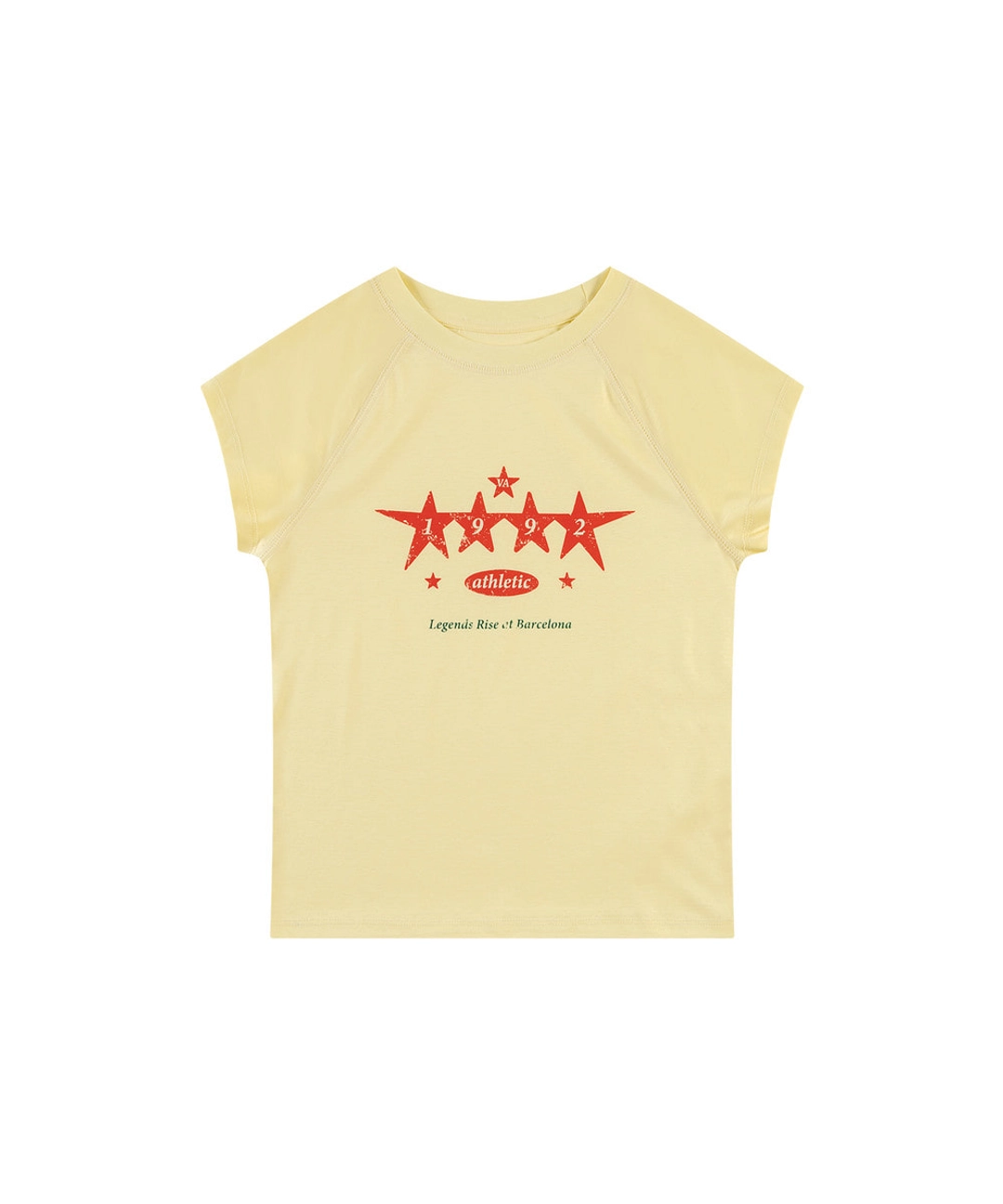 반원 아뜰리에 A3612 Vintage star 티셔츠_Lemon 상품 이미지 1