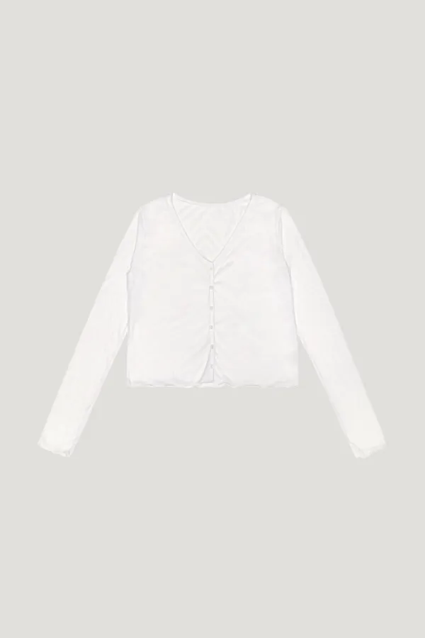 Hush Sheer Cardigan (Ivory)