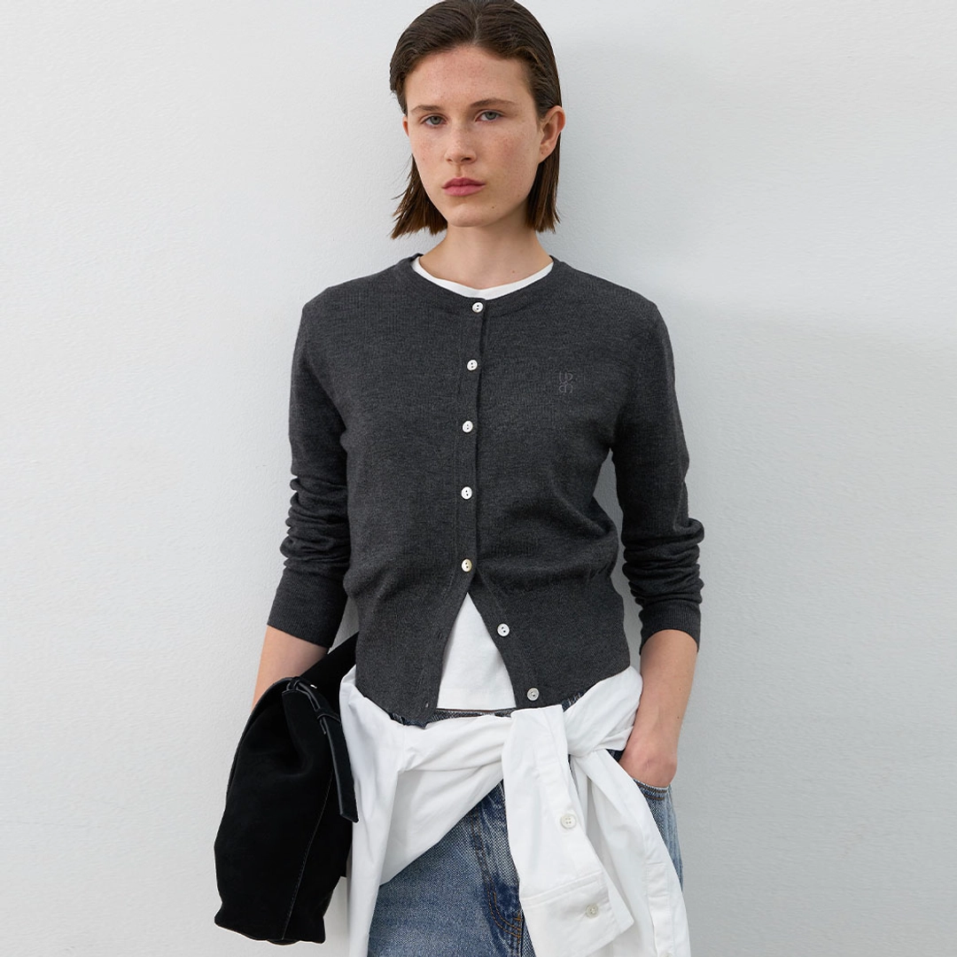 아뜰리에 나인 (Z-CD-2147)ESSENTIAL WOOL KNIT CARDIGAN 상품 이미지 1