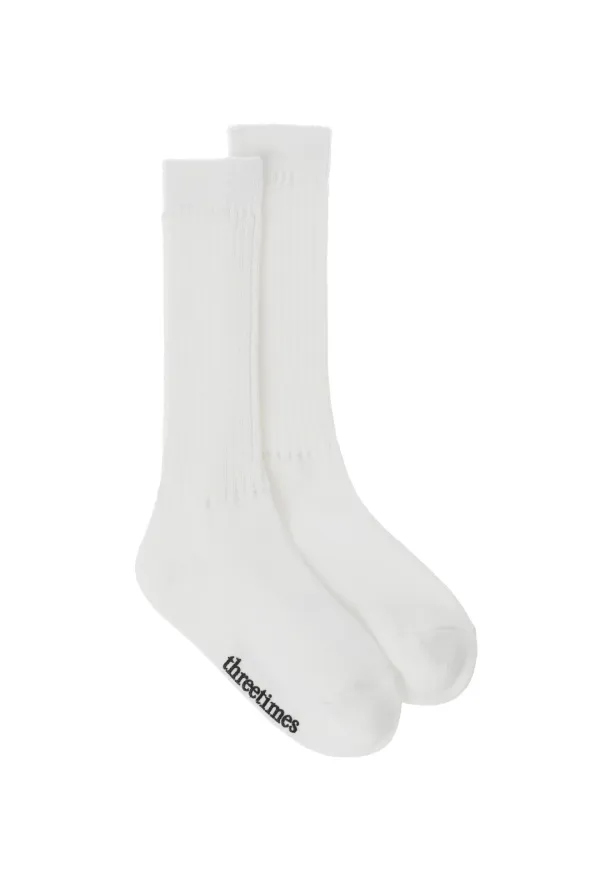 Knit half knee socks